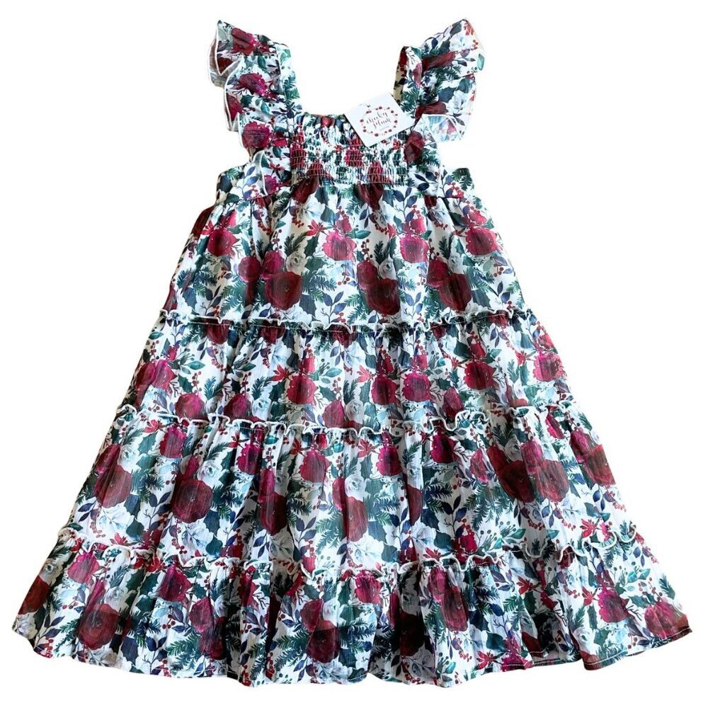 NEW Cheeky Plum Brielle Shimmer Chiffon Dress - Size 7